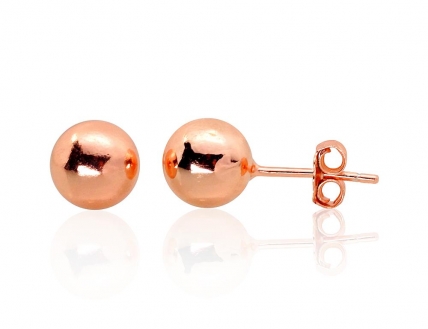 Silver stud earrings. Photo Nr. 1