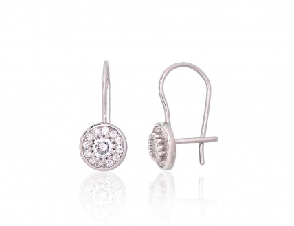 Silver hook earrings. Photo Nr. 1