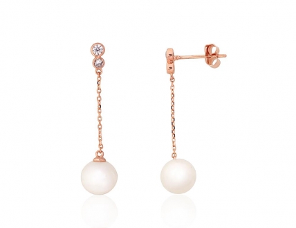 Gold classic studs earrings. Photo Nr. 1