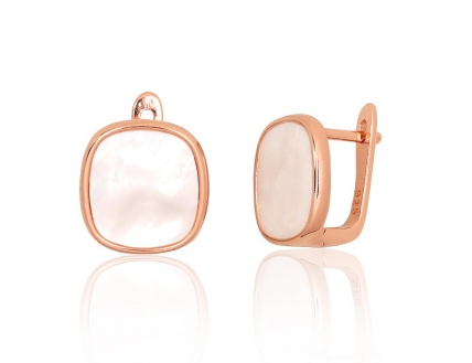 Silver earrings with english lock. Photo Nr. 1