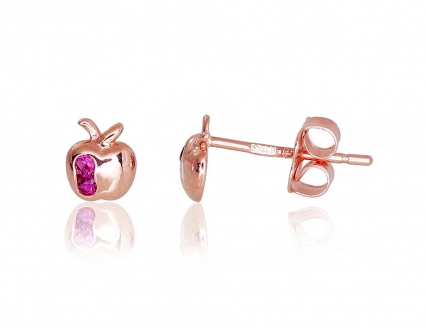 Gold classic studs earrings. Photo Nr. 1