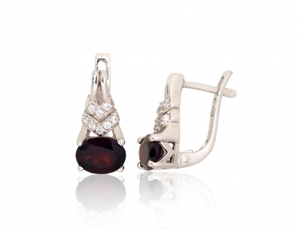 Silver earrings. Photo Nr. 1