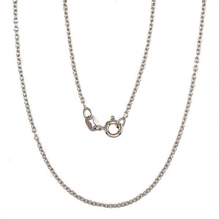 Silver chain Anchor round 1,1 mm. Photo Nr. 1