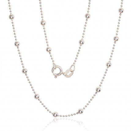 Silver chain Bead 1-3 mm. Photo Nr. 1