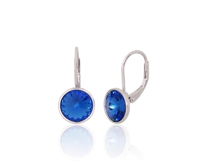 Silver earrings with english lock. Photo Nr. 1