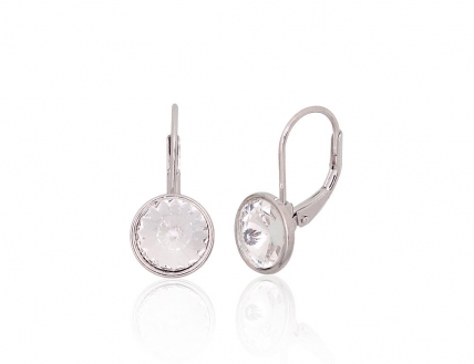 Silver earrings with english lock. Photo Nr. 1
