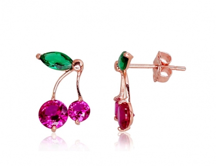 Gold classic studs earrings. Photo Nr. 1