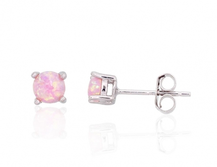 Silver stud earrings. Photo Nr. 1