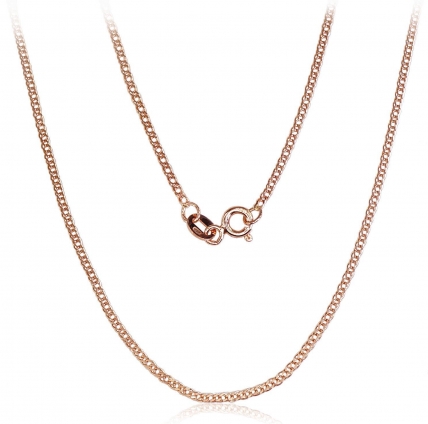Gold chain Double rombo 1.2 mm, diamond cut. Photo Nr. 1