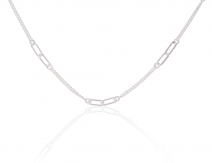 Silver necklace. Photo Nr. 1