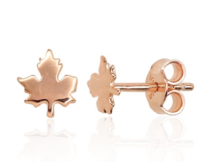Gold classic studs earrings. Photo Nr. 1