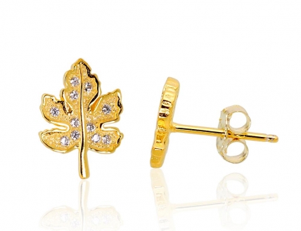 Silver stud earrings. Photo Nr. 1