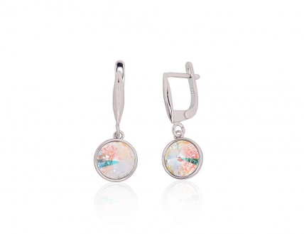 Silver earrings with english lock. Photo Nr. 1