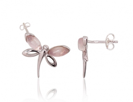 Silver stud earrings. Photo Nr. 1