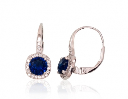 Silver earrings with english lock. Photo Nr. 1