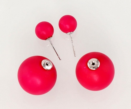 Silver stud earrings. Photo Nr. 2