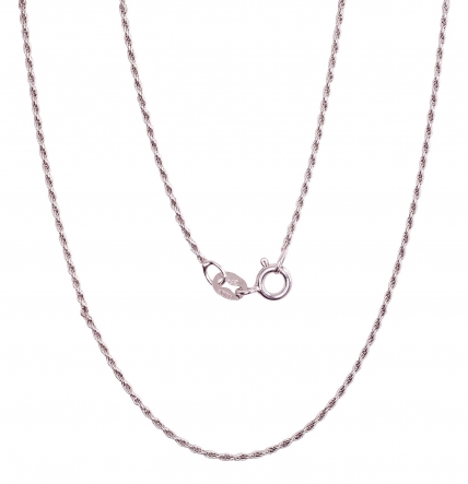 Silver chain Rope 1,1 mm. Photo Nr. 1