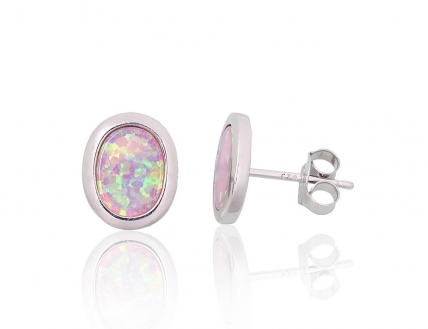 Silver stud earrings. Photo Nr. 1