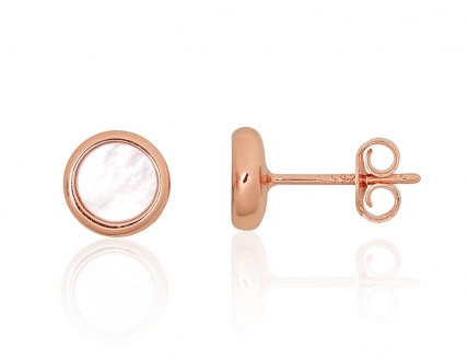 Silver stud earrings. Photo Nr. 1