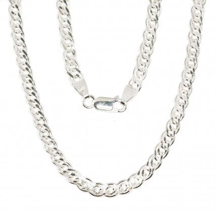Silver chain Mona Liza 4,9 mm, diamond cut. Photo Nr. 1