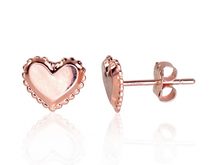 Gold classic studs earrings. Photo Nr. 1