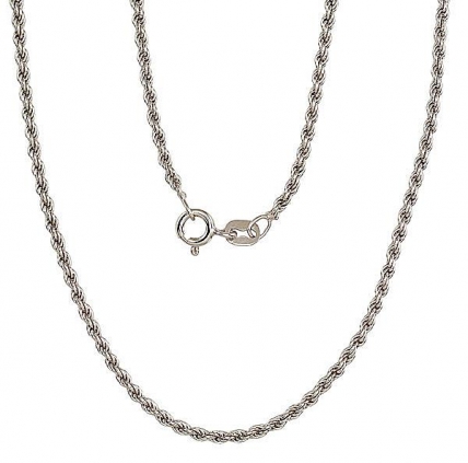 Silver chain Rope 2 mm. Photo Nr. 1