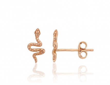Gold classic studs earrings. Photo Nr. 1
