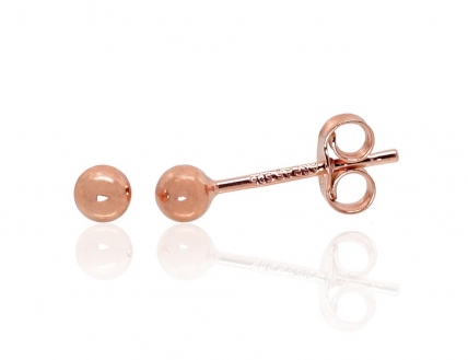 Gold classic studs earrings. Photo Nr. 1