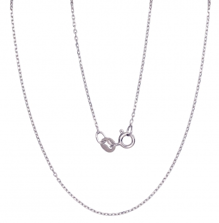 Silver chain Anchor 1 mm, diamond cut. Photo Nr. 1