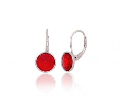 Silver earrings with english lock. Photo Nr. 1