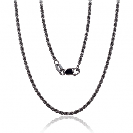 Silver chain Rope 2 mm. Photo Nr. 1