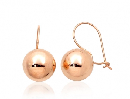 Gold hook earrings. Photo Nr. 1
