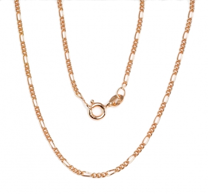 Silver chain Figaro 1,8 mm, diamond cut. Photo Nr. 1