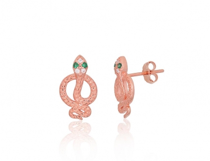 Silver stud earrings. Photo Nr. 1