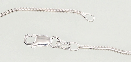 Silver chain Snake 1,5 mm. Photo Nr. 2