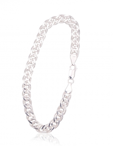 Sudraba ķēdīte Mona Liza 6 mm, dimantu apstrādājums. Attēls Nr. 1