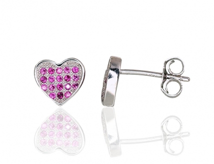 Silver stud earrings. Photo Nr. 1