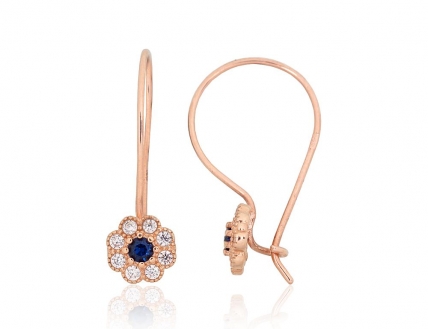 Gold hook earrings. Photo Nr. 1