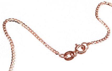 Gold chain Curb 1.2 mm, diamond cut. Photo Nr. 2