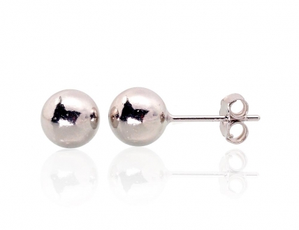 Silver stud earrings. Photo Nr. 1