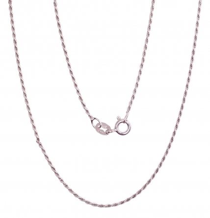 Silver chain Rope 1,1 mm. Photo Nr. 1