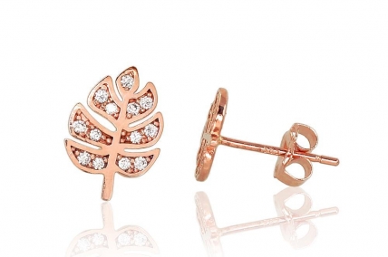 Gold classic studs earrings. Photo Nr. 1