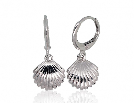 Silver earrings with english lock. Photo Nr. 1