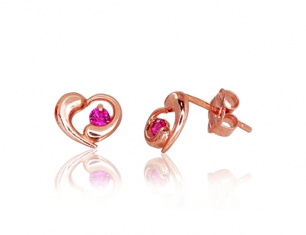 Gold classic studs earrings. Photo Nr. 1