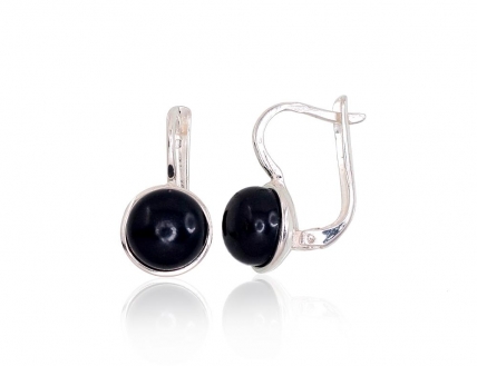 Silver earrings with english lock. Photo Nr. 1
