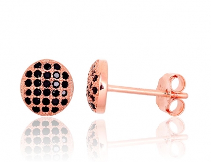 Silver stud earrings. Photo Nr. 1