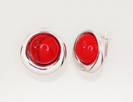 Silver earrings with english lock. Photo Nr. 1