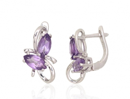 Silver earrings. Photo Nr. 1