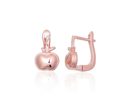 Silver earrings with english lock. Photo Nr. 1