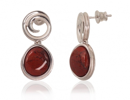 Silver stud earrings. Photo Nr. 1